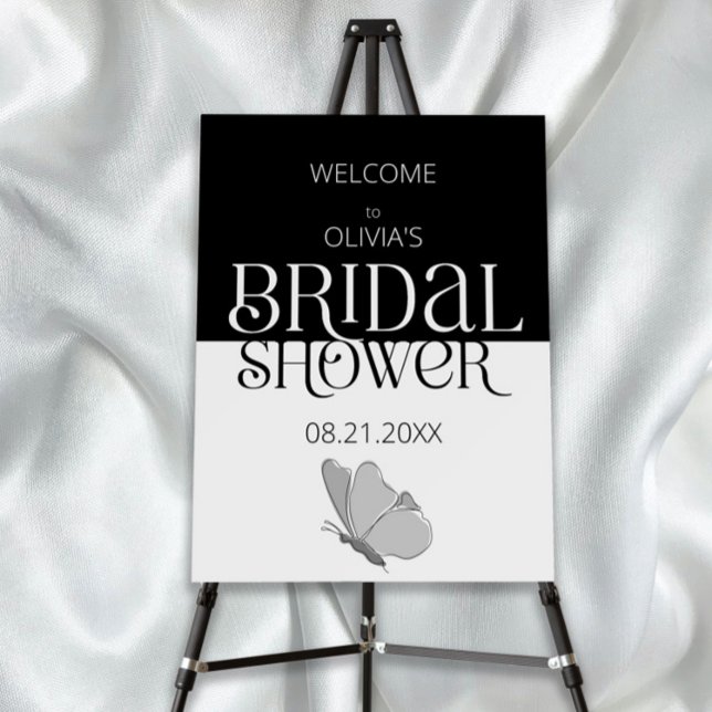 Minimalist Typography Bridal Shower Welcome Sign (Creator Uploaded)