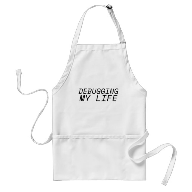 Minimalist Typography Industrial Adult Apron (Front)