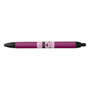 Minimalist typography monogram name  pen