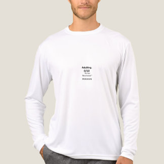 Minimalist Typography Quote White Long Sleeve T-Sh Tri-Blend Shirt