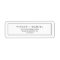 Minimalist Typography Return Address Label
