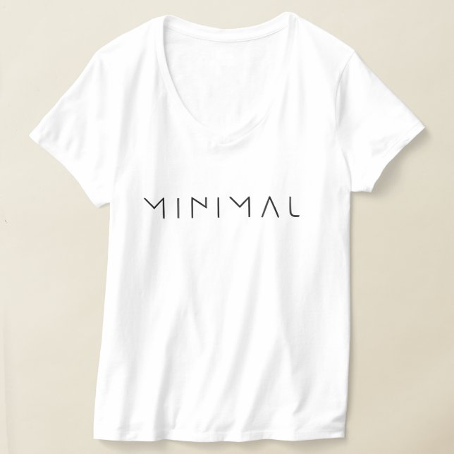 Minimalist Typography T-Shirt  (Laydown)