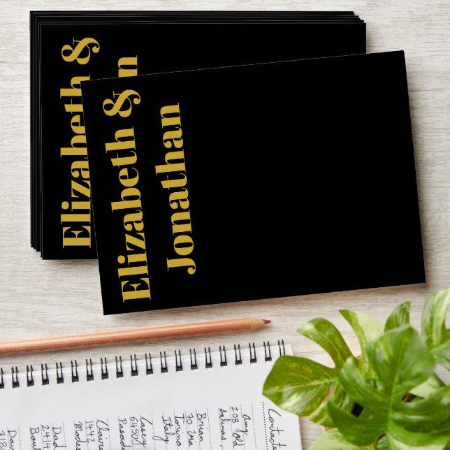 Minimalist Typography Wedding Envelope (Stacked)