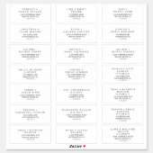 Minimalist Typography Wedding Guest Address Labels (Sheet)