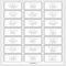 Minimalist Typography Wedding Guest Address Labels