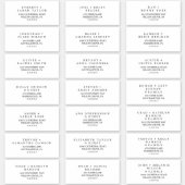 Minimalist Typography Wedding Guest Address Labels (Front)