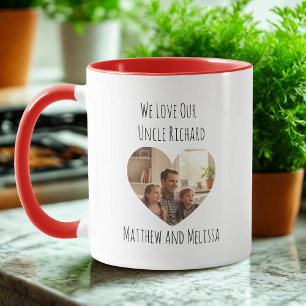Minimalist Uncle Photo – Heartfelt Gift for Him Mug