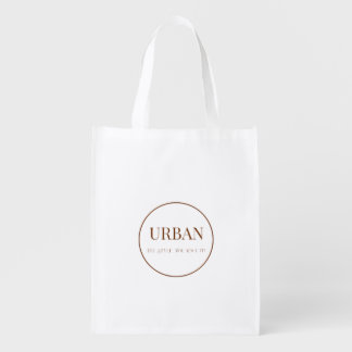 Minimalist Urban Chic Reusable Cotton Tote Bag
