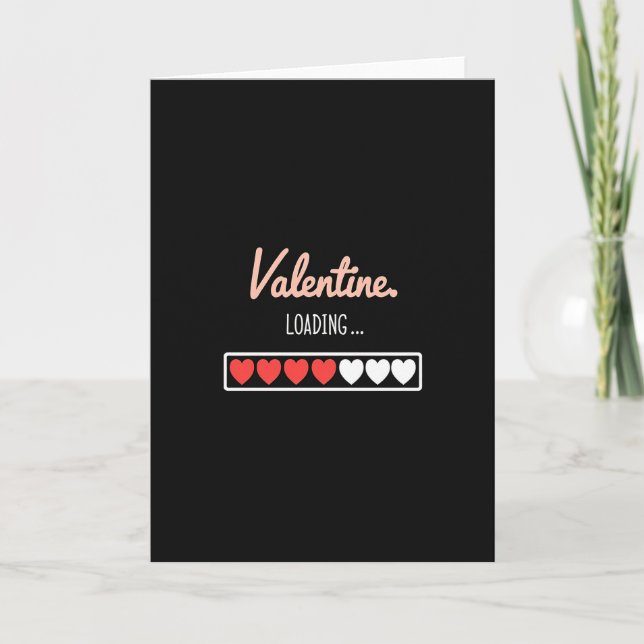Minimalist Valentine Loading Card (Front)
