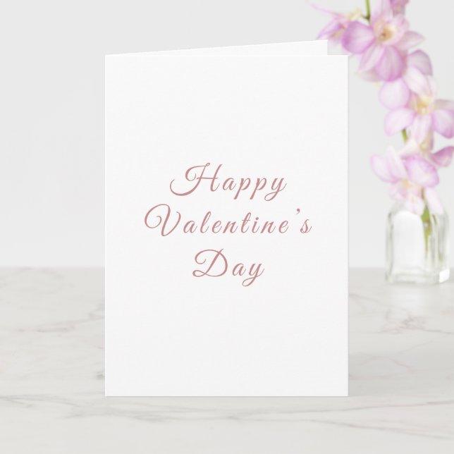 Minimalist Valentine’s Day Card | Personalized  (Orchid)