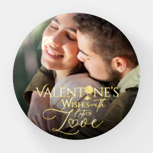 Minimalist Valentine’s Modern Photo Calligraphy Paperweight