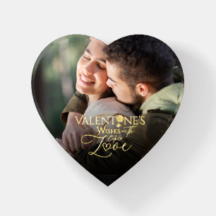 Minimalist Valentine’s Modern Photo Calligraphy Paperweight