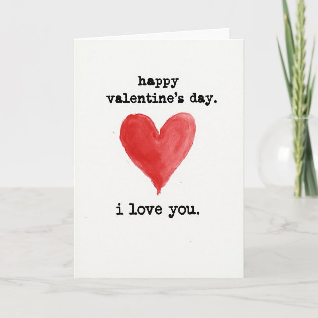 Minimalist Valentines Day Card (Front)