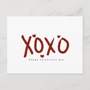 Minimalist Valentines Day Cloud Hand Lettering Postcard