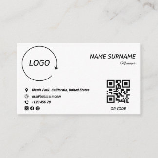 Minimalist Vibrant Business Card Design