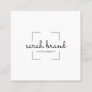Minimalist Viewfinder Photography Photographer Square Business Card