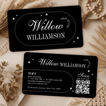 Minimalist Vintage Calligraphy Modern QR Code