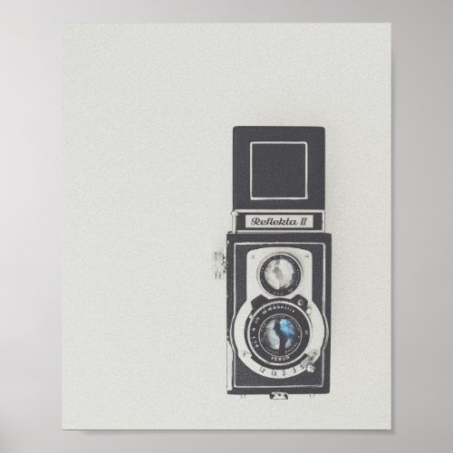 Minimalist Vintage Camera Poster