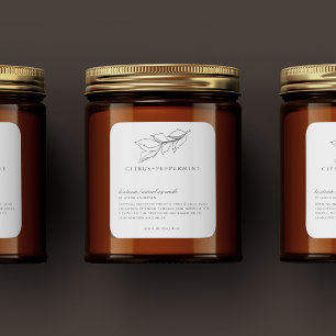 Minimalist Vintage Candle Label