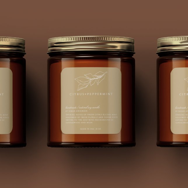 Minimalist Vintage Candle Label (Creator Uploaded)