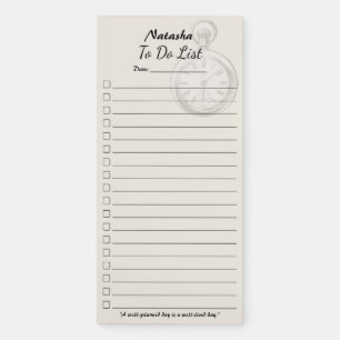 Minimalist Vintage Design To Do List Pad/Checklist Magnetic Notepad