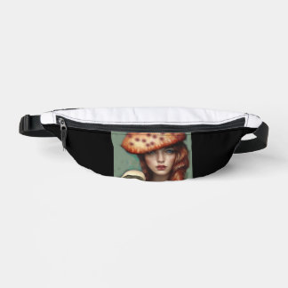 minimalist vintage designer mushroom trippy fanny pack