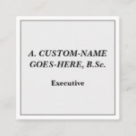 [ Thumbnail: Minimalist, Vintage, Professional Business Card ]