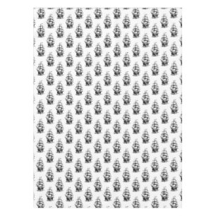Minimalist Vintage Sailing Ship Pattern Design  Tablecloth