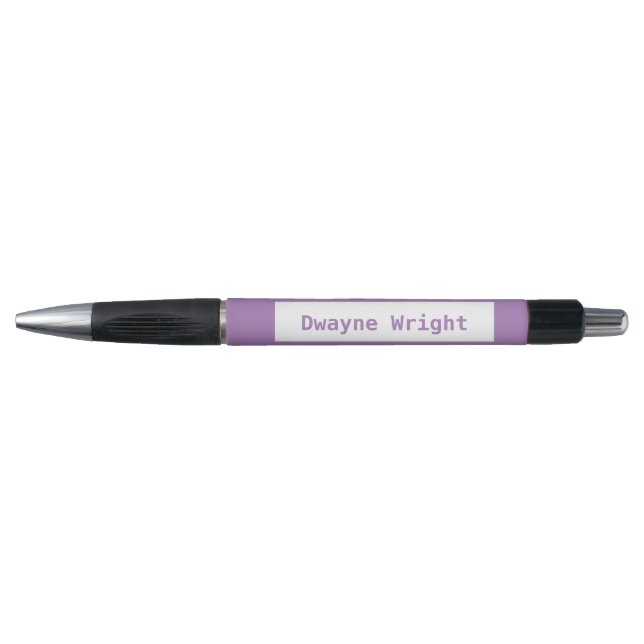 Minimalist violet purple and white pen (Front)