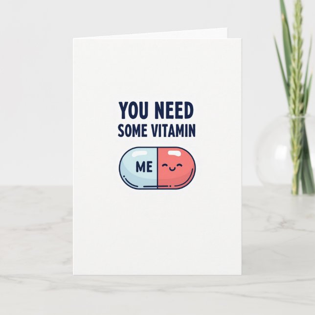 Minimalist Vitamin Me Card (Front)