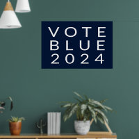 Minimalist Vote Blue Kamala Harris 2024