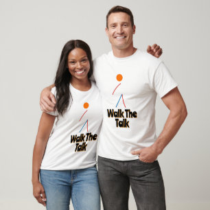 Minimalist Walking Figure Art T-Shirt