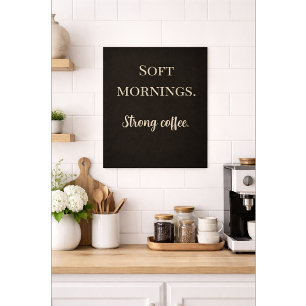 Minimalist Wall Art Black Yellow Wood Modern