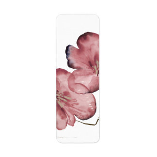 Minimalist Watercolor Blossom Label