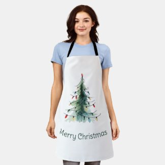 Minimalist Watercolor Christmas Tree