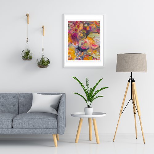 Minimalist watercolor colorful Abstract  Acrylic Print