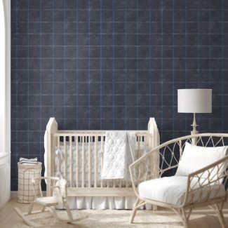 Minimalist Watercolor Davy Grey Checkered Nursery