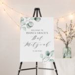 Minimalist Watercolor Eucalyptus Bat Mitzvah Foam Board<br><div class="desc">Send thanks with this customizable greenery bat mitzvah welcome sign.  It features watercolor illustrations of dusty green eucalyptus leaves and a whimsical script. Personalize by adding your details. This eucalyptus bat mitzvah welcome sign is perfect for any theme or season.</div>