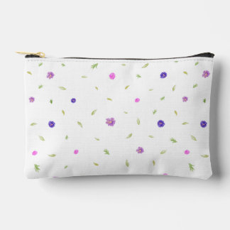 Minimalist Watercolor Floral Accessory Pouch