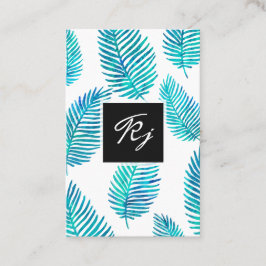 Minimalist Watercolor Foliage Business Card