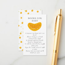 Minimalist Watercolor Orange Baby Shower