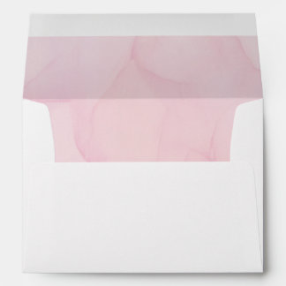 Minimalist watercolor pink envelope