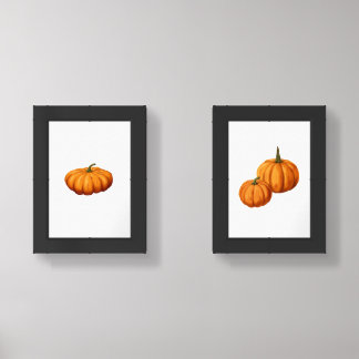 Minimalist Watercolor Pumpkin Print Set