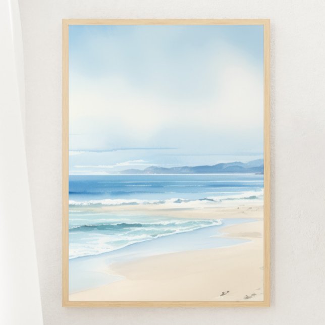 Minimalist Watercolor Seascape Print 3 of 3 (Creator Uploaded)