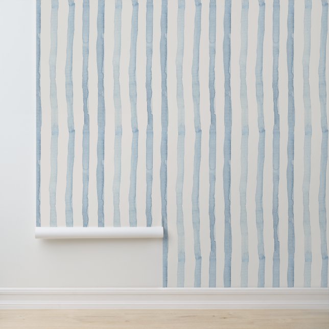 Minimalist Watercolor Stripes boy wallpaper (Application)