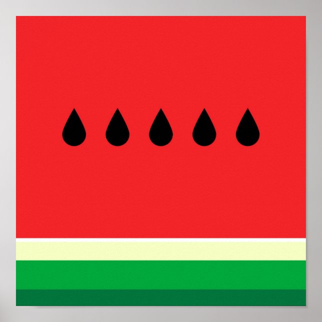 Minimalist Watermelon Poster (Front)