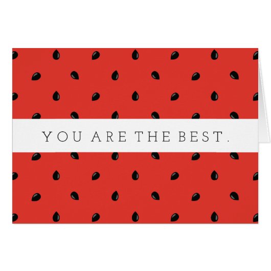 Minimalist Watermelon Seed Pattern (Front Horizontal)