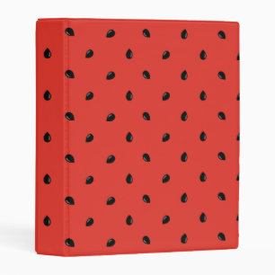Minimalist Watermelon Seed Pattern Mini Binder