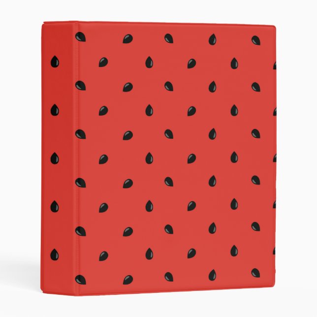 Minimalist Watermelon Seed Pattern Mini Binder (Front/Spine)