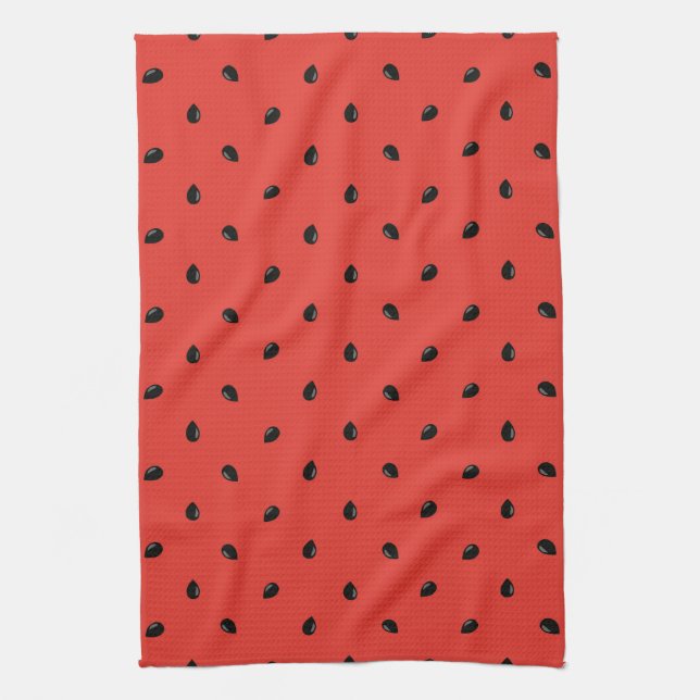 Minimalist Watermelon Seed Pattern Towel (Vertical)